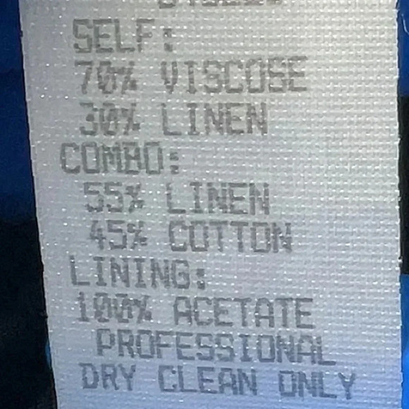 Alberto Malaki Linen Blend Tan Black Zebra Animal Stripe Open Blazer Size Small - Picture 4 of 6